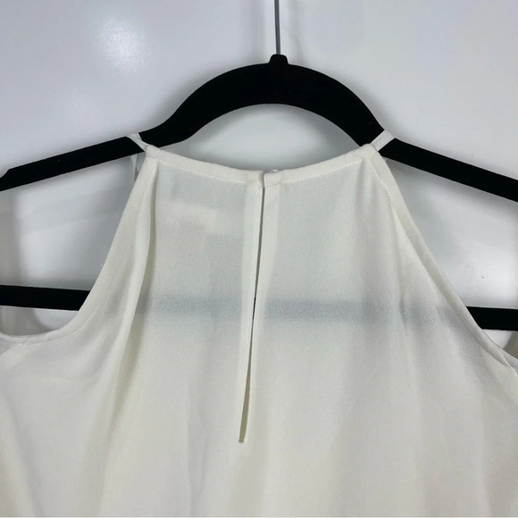 Michael Michael Kors Cold Shoulder Cream Blouse Size Small - Picture 7 of 8